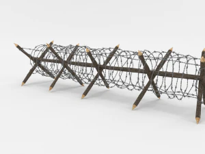 barb wire obstacle 11 3D Model