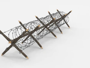 barb wire obstacle 11 3D Model