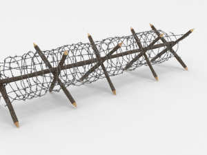 barb wire obstacle 11 3D Model