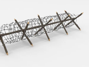 barb wire obstacle 11 3D Model