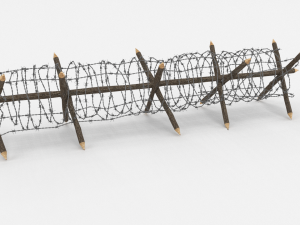 barb wire obstacle 11 3D Model