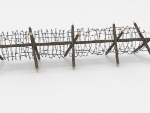 barb wire obstacle 11 3D Model