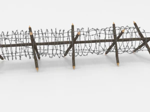 barb wire obstacle 11 3D Model