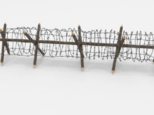 barb wire obstacle 11 3D Model