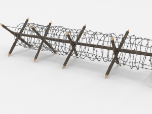 barb wire obstacle 11 3D Model