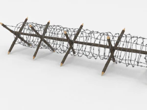 barb wire obstacle 11 3D Model