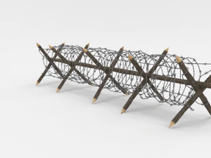 barb wire obstacle 11 3D Model