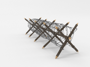 barb wire obstacle 11 3D Model