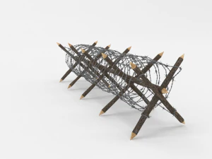 barb wire obstacle 11 3D Model