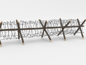 barb wire obstacle 11 3D Model