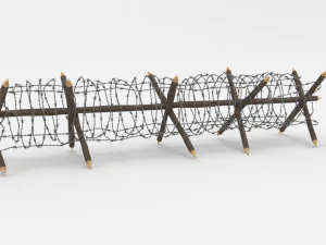 barb wire obstacle 11 3D Model