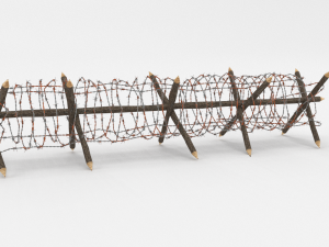 barb wire obstacle 12 3D Model