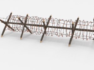 barb wire obstacle 12 3D Model