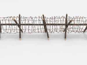 barb wire obstacle 12 3D Model