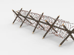 barb wire obstacle 12 3D Model