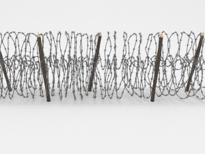 barb wire obstacle 13 3D 모델