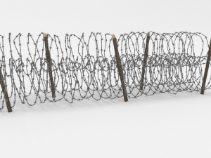 barb wire obstacle 13 3D Model