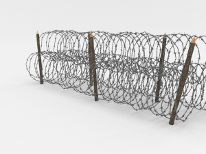 barb wire obstacle 13 3D Model