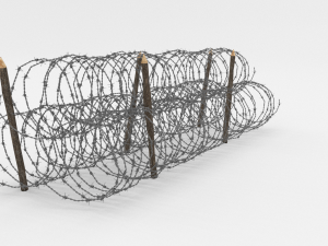 barb wire obstacle 13 3D Model