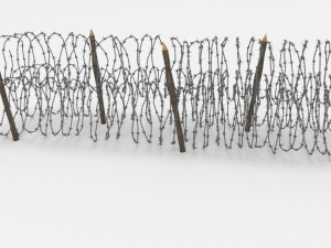 barb wire obstacle 13 3D Model