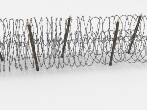 barb wire obstacle 13 3D Model