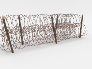 barb wire obstacle 14 3D Модель