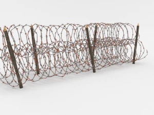 barb wire obstacle 14 3D Model