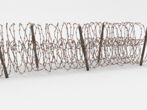 barb wire obstacle 14 3D Модель