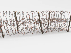 barb wire obstacle 14 3D Model