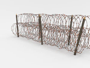 barb wire obstacle 14 3D Model