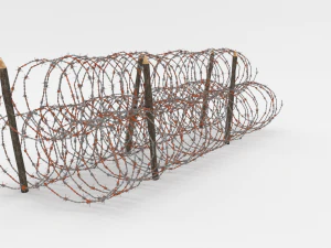 barb wire obstacle 14 3D Model
