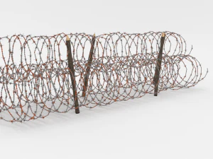 barb wire obstacle 14 3D Model