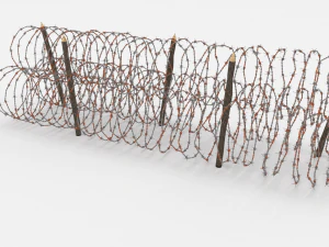barb wire obstacle 14 3D Model