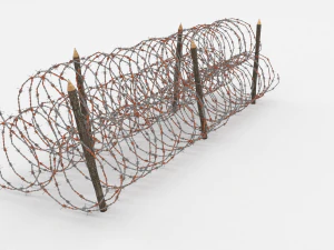 barb wire obstacle 14 3D Model