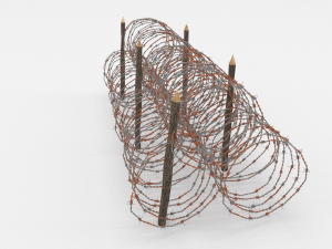 barb wire obstacle 14 3D Модель