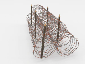 barb wire obstacle 14 3D Model