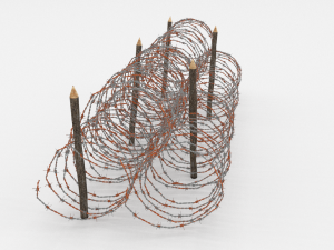 barb wire obstacle 14 3D Модель