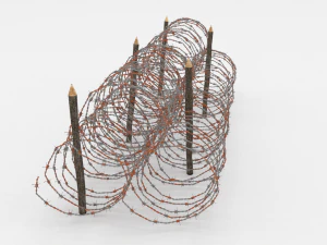 barb wire obstacle 14 3D Model
