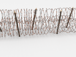barb wire obstacle 14 3D Модель