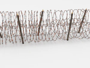 barb wire obstacle 14 3D Model