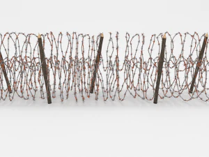 barb wire obstacle 14 3D Model