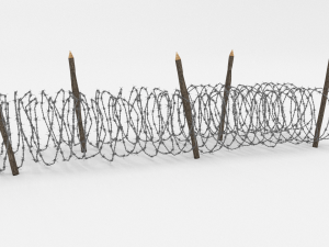 barb wire obstacle 15 3Dモデル