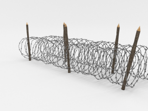 barb wire obstacle 15 3D Модель