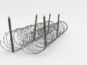 barb wire obstacle 15 3D Модель