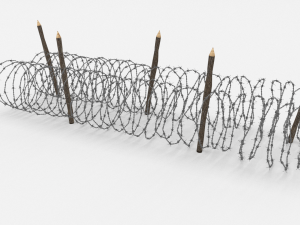 barb wire obstacle 15 3D Модель