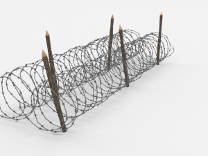 barb wire obstacle 15 3D Модель