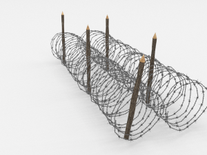 barb wire obstacle 15 3D Модель