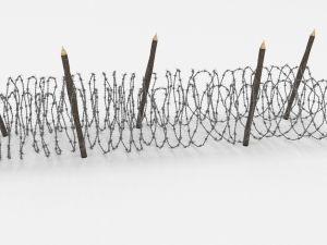 barb wire obstacle 15 3D Модель