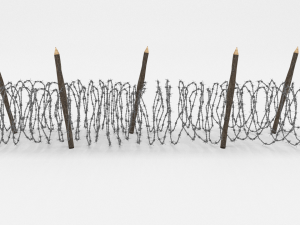 barb wire obstacle 15 3D Модель