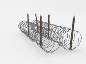 barb wire obstacle 15 3D Модель